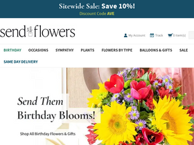 'sendflowers.com' screenshot