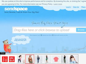 'sendspace.com' screenshot