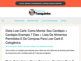 'senhortanquinho.com' screenshot