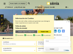 'senia.es' screenshot