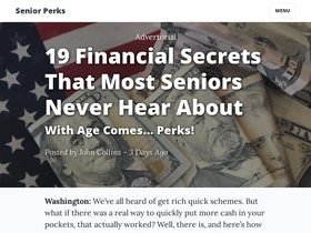 'senior-perks.com' screenshot