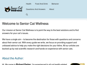 'seniorcatwellness.com' screenshot