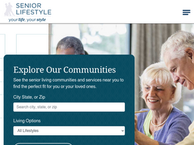 'seniorlifestyle.com' screenshot