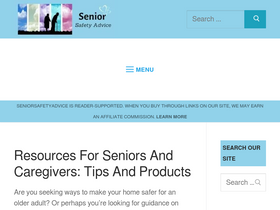 'seniorsafetyadvice.com' screenshot