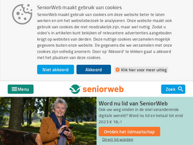 'seniorweb.nl' screenshot