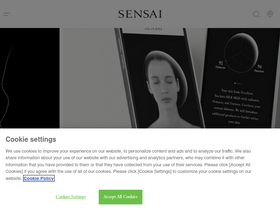 'sensai-cosmetics.com' screenshot