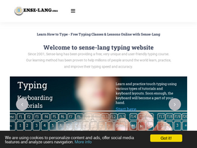 'sense-lang.org' screenshot