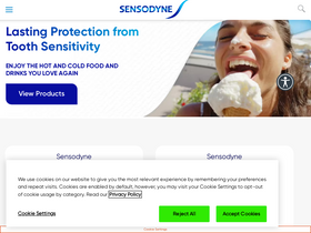 'sensodyne.com' screenshot
