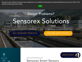'sensorex.com' screenshot