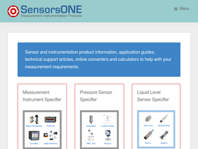 'sensorsone.com' screenshot