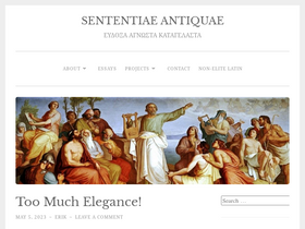 'sententiaeantiquae.com' screenshot