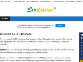 'seokhazana.com' screenshot