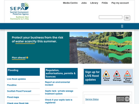 'sepa.org.uk' screenshot