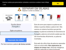 'separaremsilabas.com' screenshot