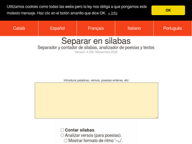 'separarensilabas.com' screenshot