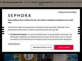 'sephora.fr' screenshot