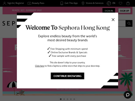 'sephora.hk' screenshot