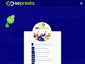 'sepresta.net' screenshot
