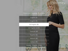 'seraphine.com' screenshot