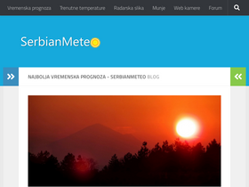 'serbianmeteo.com' screenshot