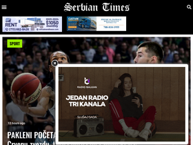 'serbiantimes.info' screenshot