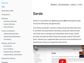 'serde.rs' screenshot
