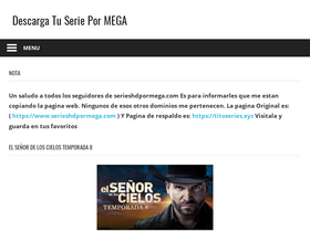'serieshdpormega.com' screenshot