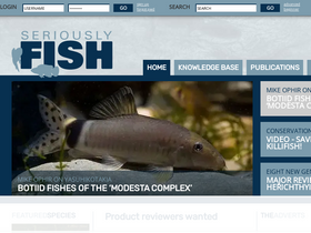 'seriouslyfish.com' screenshot