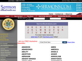'sermonillustrations.com' screenshot