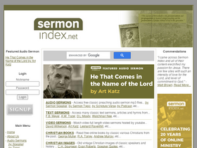 'sermonindex.net' screenshot