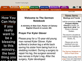 'sermonnotebook.org' screenshot