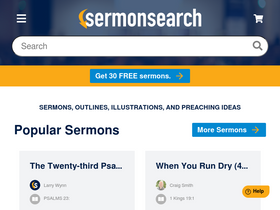 'sermonsearch.com' screenshot