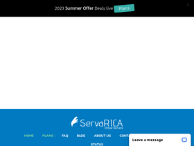 'servarica.com' screenshot