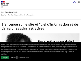 'service-public.fr' screenshot