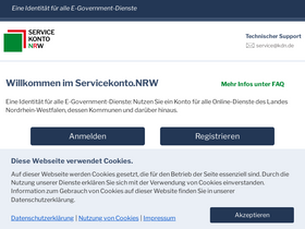 'servicekonto.nrw' screenshot