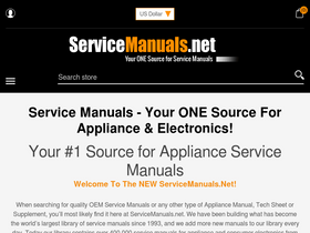 'servicemanuals.net' screenshot