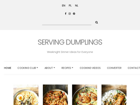 'servingdumplings.com' screenshot