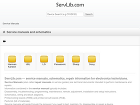 'servlib.com' screenshot