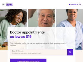 'sesamecare.com' screenshot