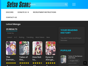'setsuscans.com' screenshot