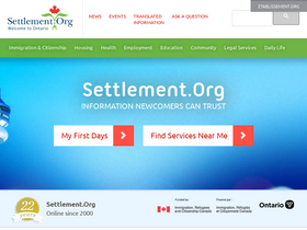 'settlement.org' screenshot