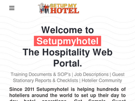 'setupmyhotel.com' screenshot