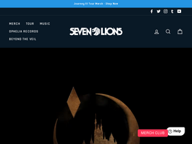 'sevenlions.com' screenshot