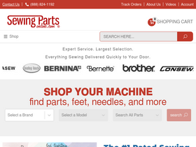 'sewingpartsonline.com' screenshot
