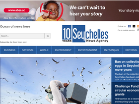 'seychellesnewsagency.com' screenshot