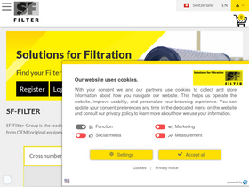 'sf-filter.com' screenshot