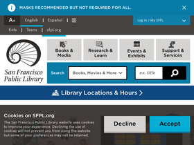 'sfpl.org' screenshot