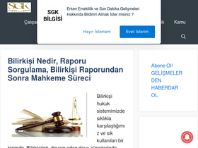 'sgkbilgisi.com' screenshot