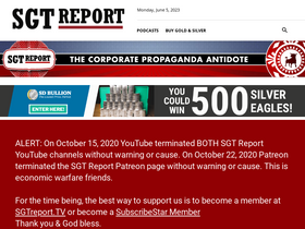 'sgtreport.com' screenshot