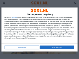 'sgxl.nl' screenshot